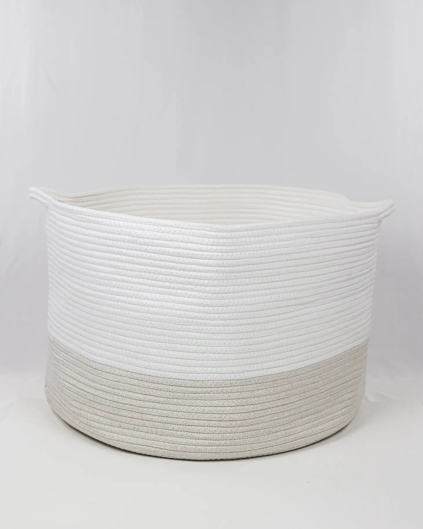 soft. medium woven rope storage baskets