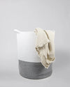 soft. large woven rope storage basket